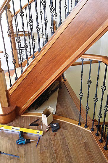 curved stair process