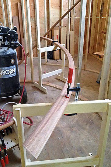 curved stair process