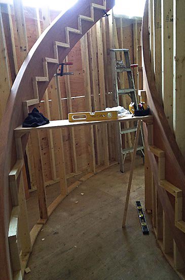 curved stair process