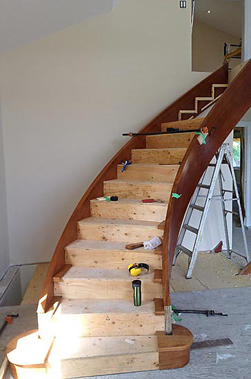 curved stair process