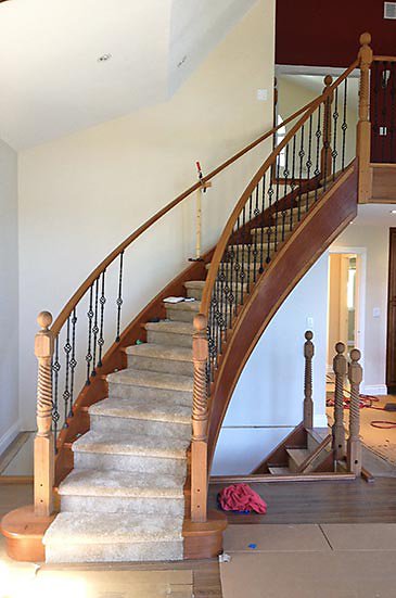 curved stair process