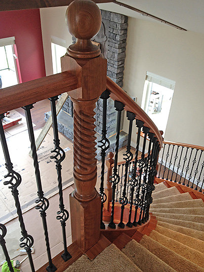 curved stair process