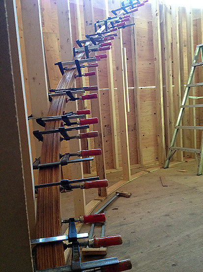 curved stair process