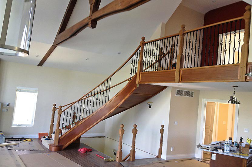 curved stair process