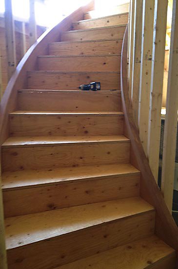 curved stair process